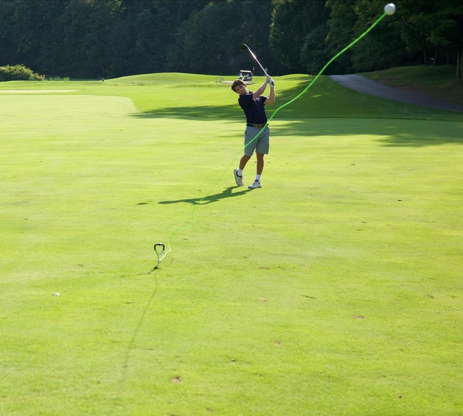 Golf Swing Trainer Backyard Practice Ball Flight Feedback Aid
