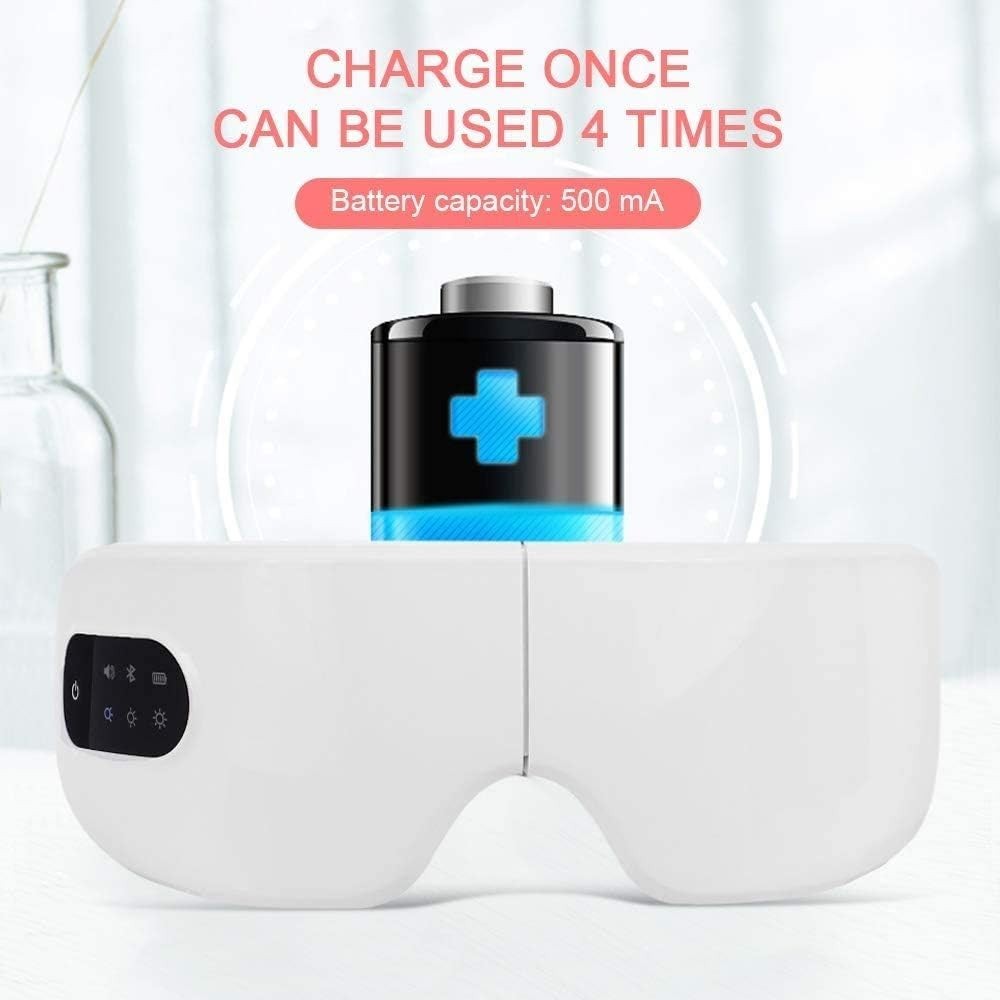 Heated Eye Massager Bluetooth Foldable Rechargeable