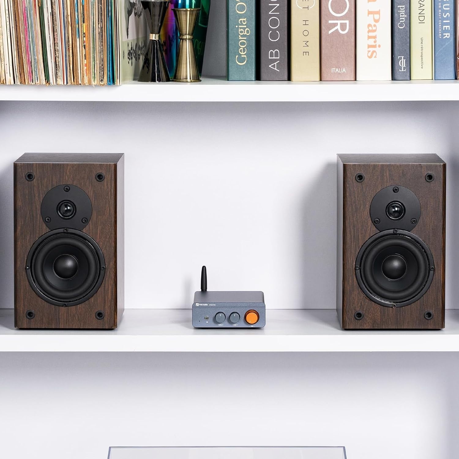300W x2 Bluetooth HiFi Mini Amplifier with Bass Treble Control & TPA3255 Chip