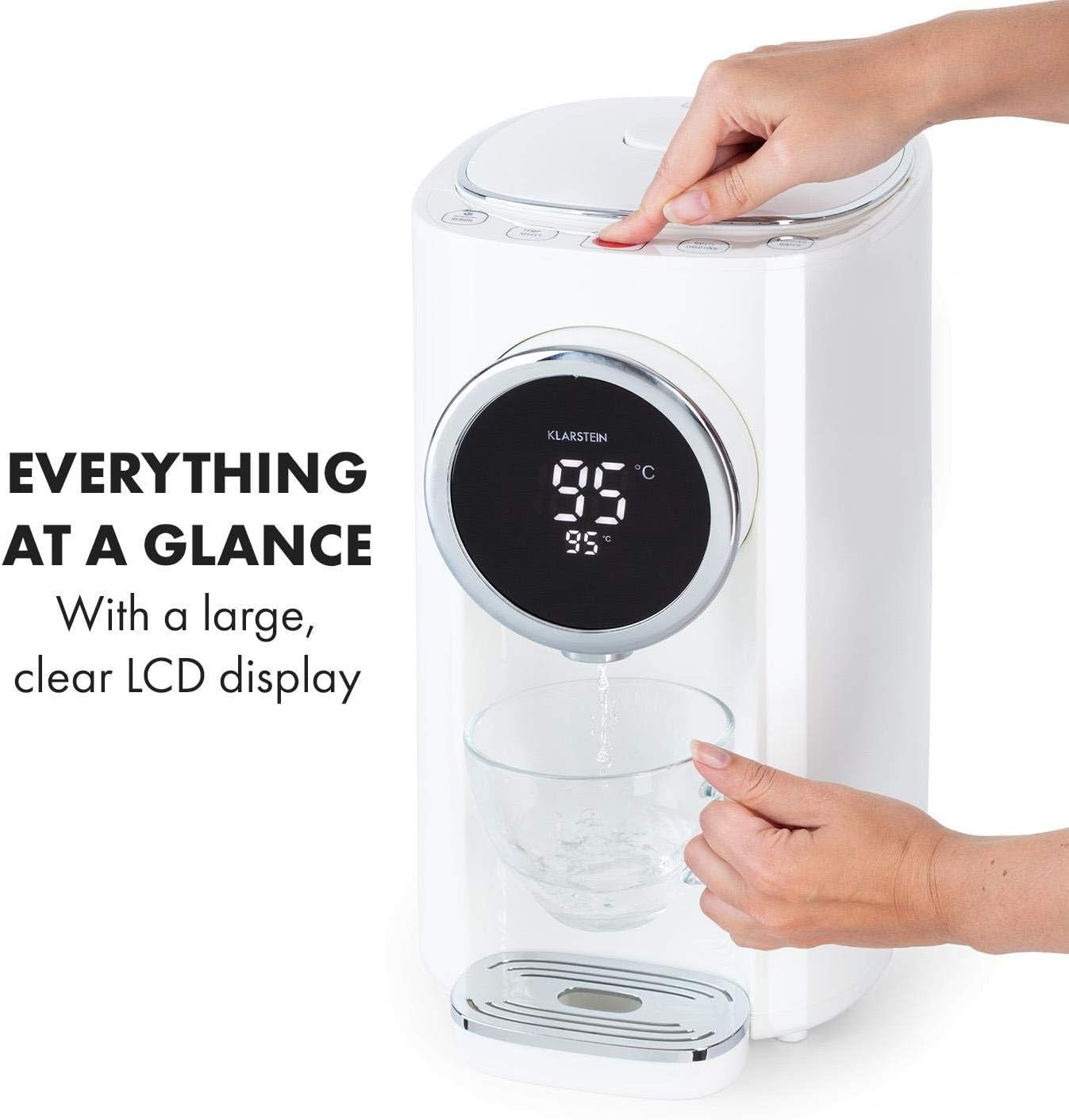 Instant Hot Water Dispenser 5L LCD Touch Control Stainless Steel Safe