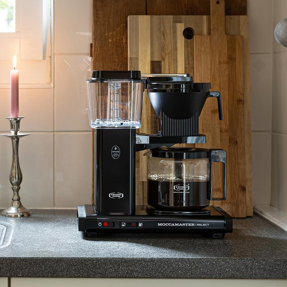 Premium Filter Coffee Machine 1.25L | Fast Brew Quiet Operation Aluminium Build