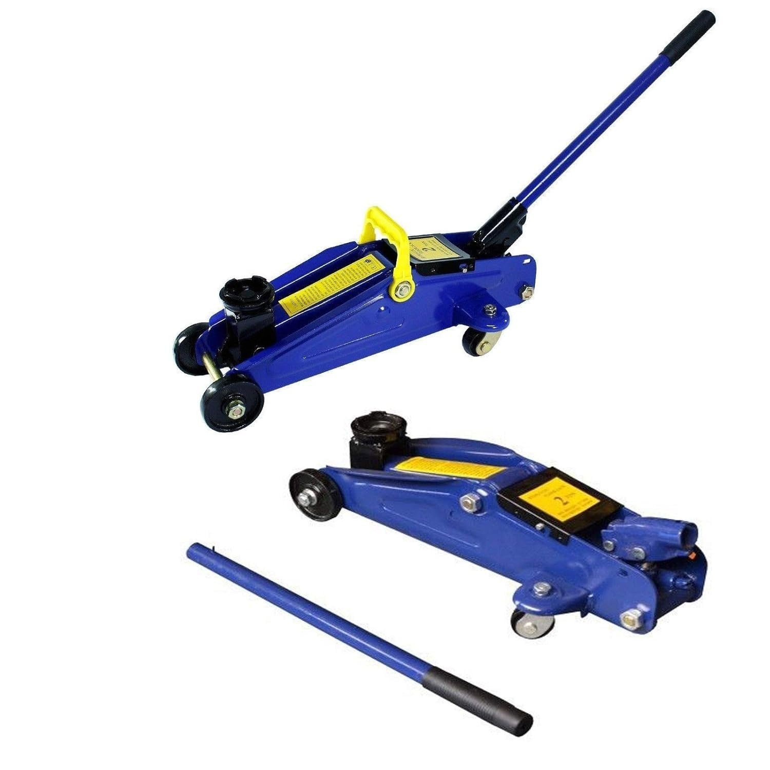 2 Ton Low Profile Trolley Jack Quick Lift 135–320mm Heavy Duty w/ Handle & Case
