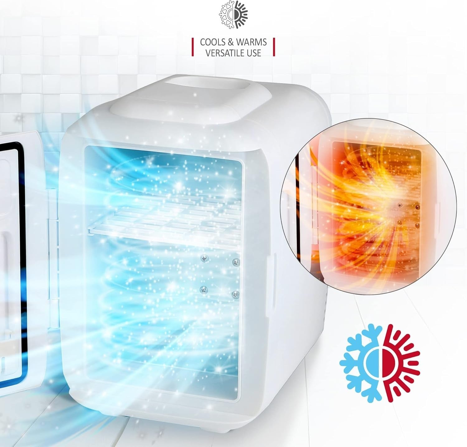 5L Mini Fridge Portable AC/DC Cooler Warmer Car Bedroom Skincare