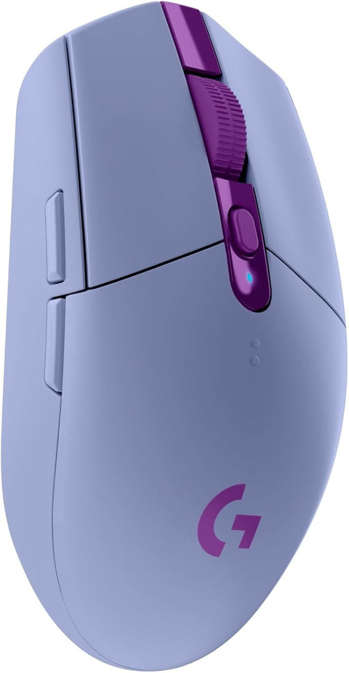 Lilac Wireless Gaming Mouse 12000DPI Lightweight 6 Button 250Hr Battery PC