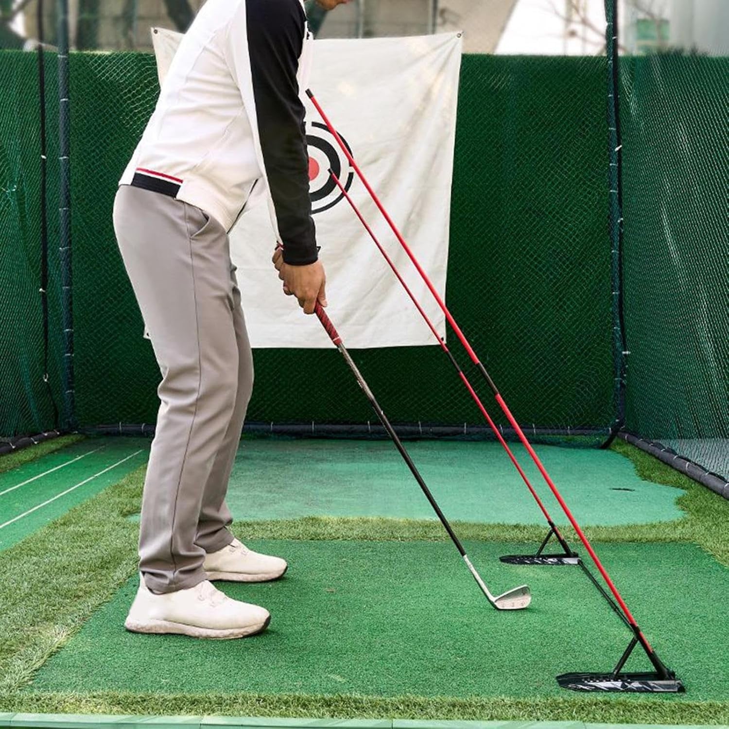 Golf Alignment Sticks Adjustable Swing Plane Trainer