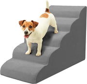 5 Step Dog Stairs Extra Tall Foam Pet Ramp for High Beds