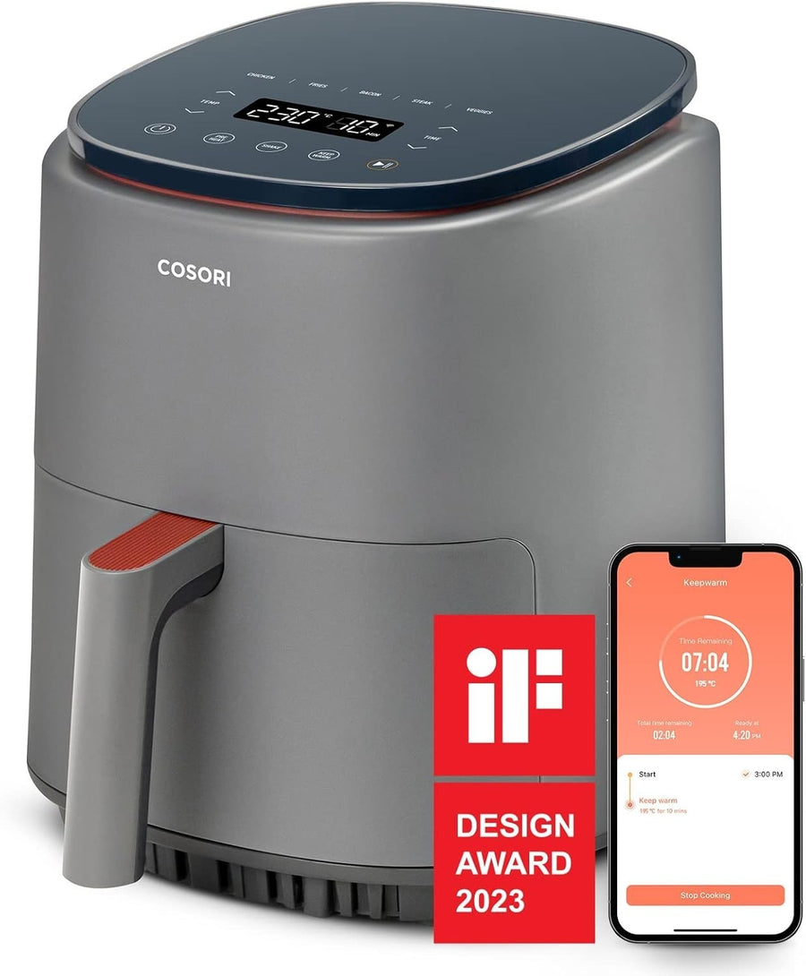 3.8L Smart Air Fryer 1500W App Control 7 Functions 75-230C Dishwasher Safe