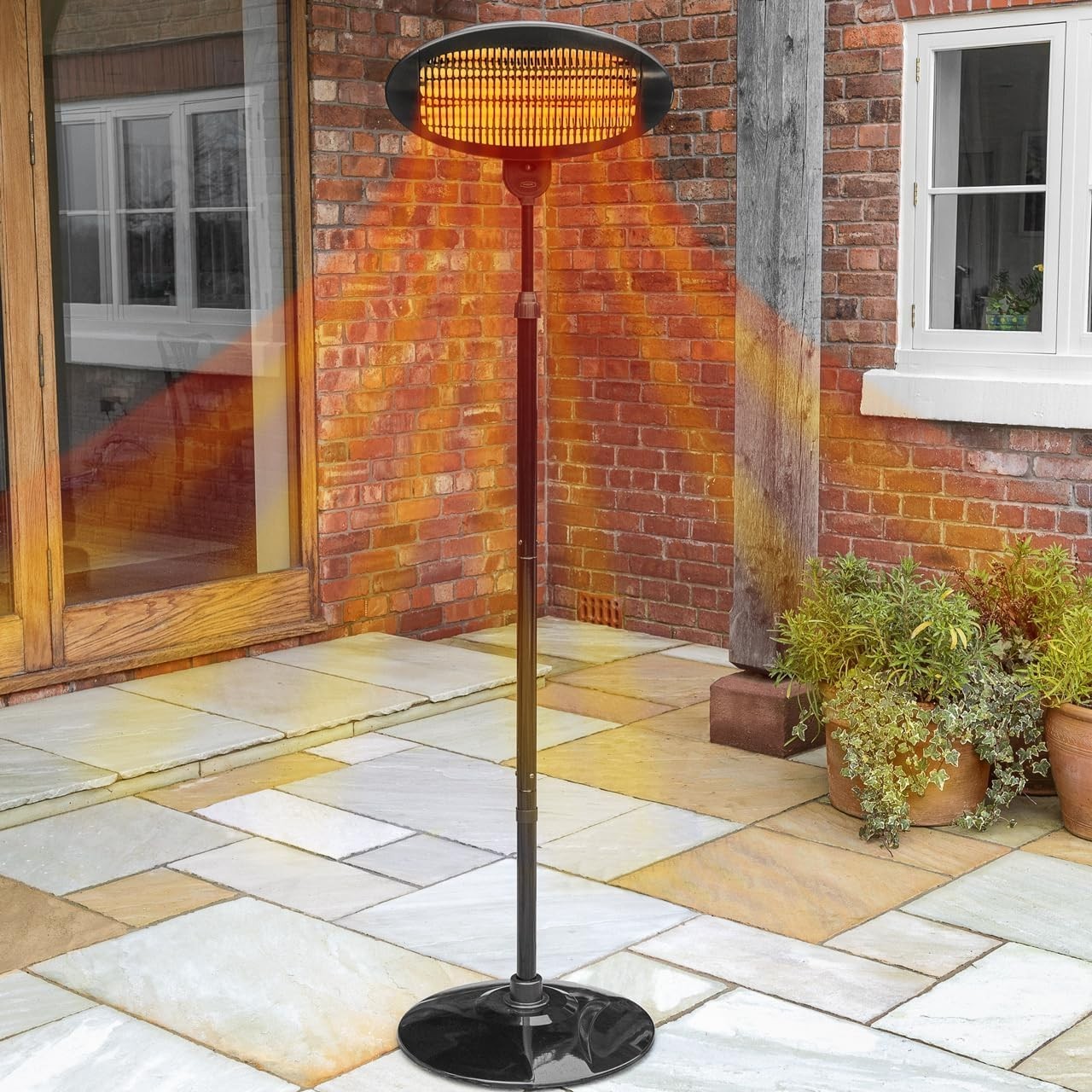 2000W Outdoor Patio Heater | Freestanding & Wall Mounted | 3 Heat Settings