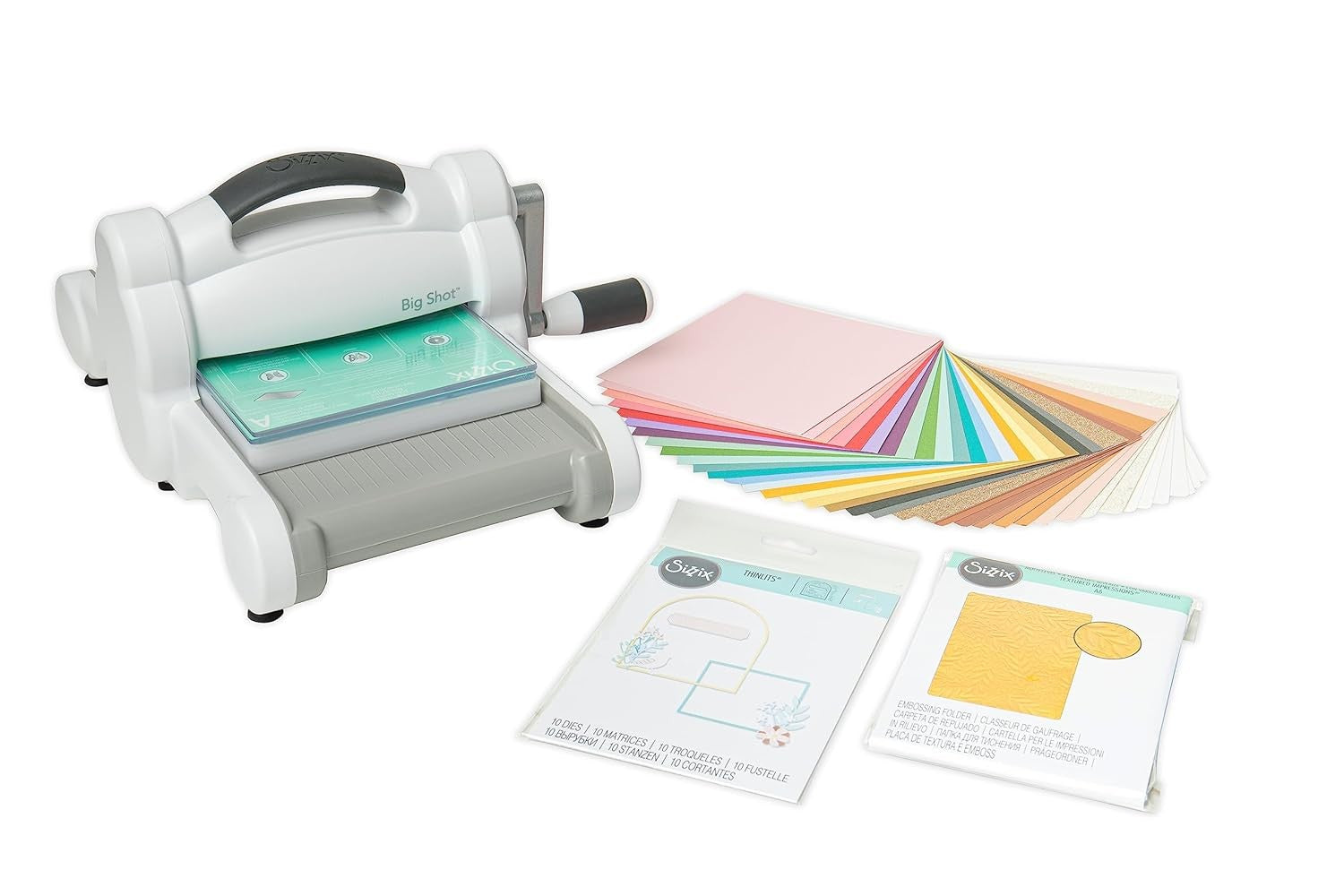 Manual Die Cutting & Embossing Machine Starter Kit for Card Making Crafts