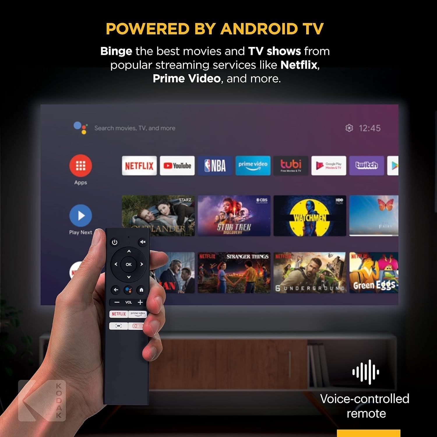 Mini 1080P Smart Projector Android TV WiFi Bluetooth Portable 120”