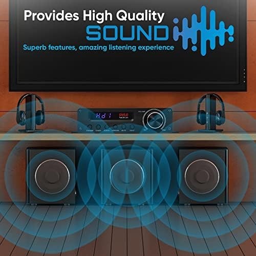 100W 5.1 Home Theater Amplifier Bluetooth HDMI AUX FM Stereo