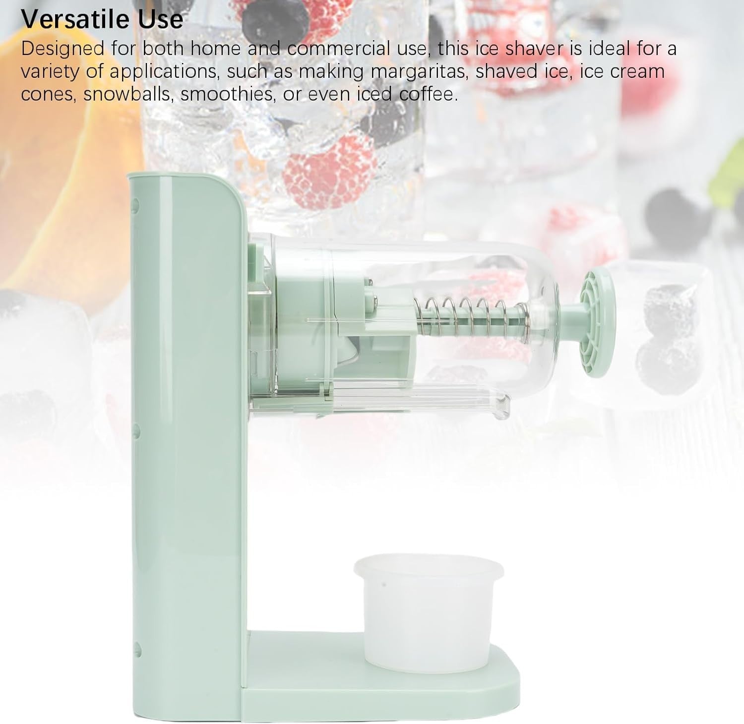 Electric Ice Shaver Snow Cone Machine Rechargeable 13000RPM