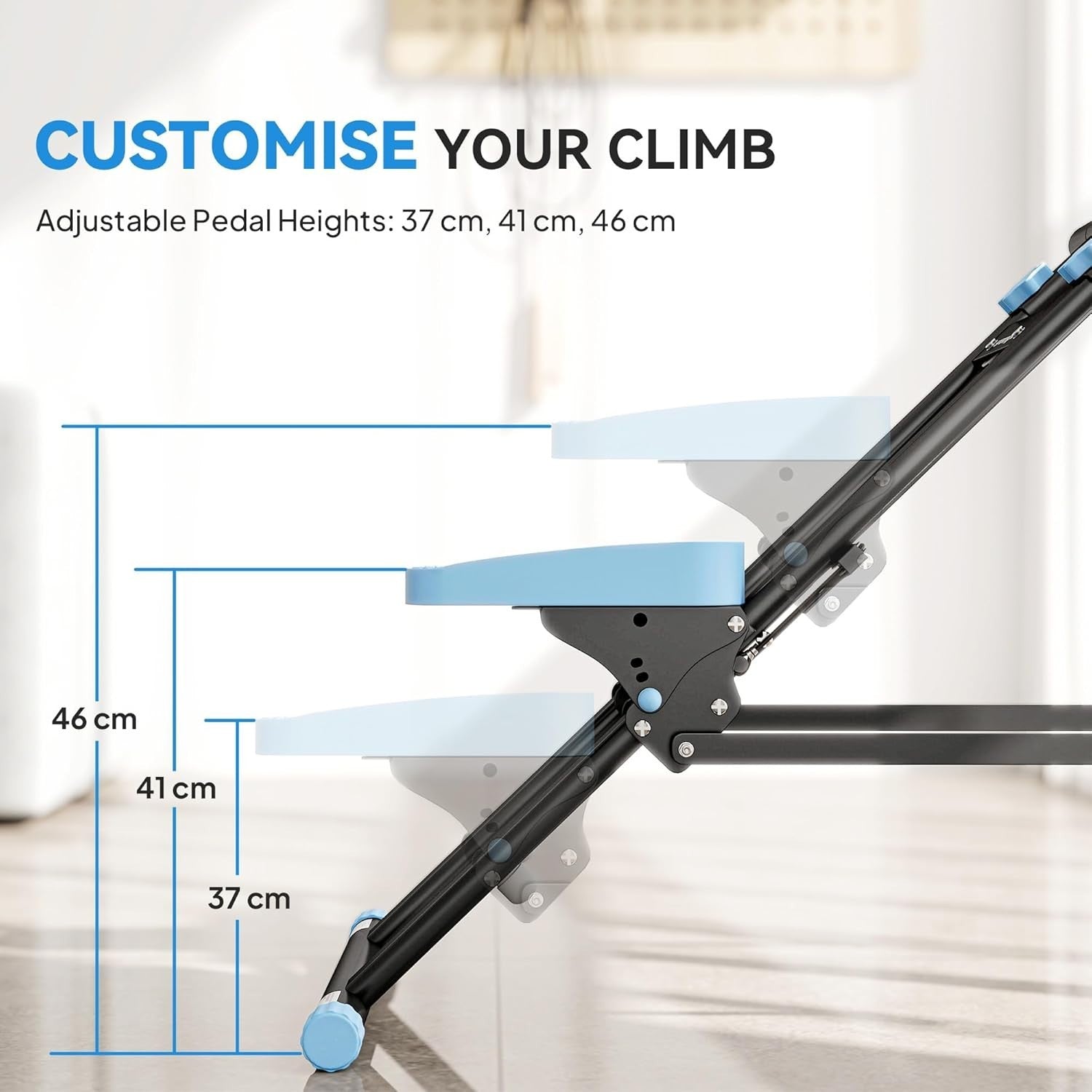 Vertical Climber Stair Stepper for Home w/ Adjustable Pedals & LCD Monitor