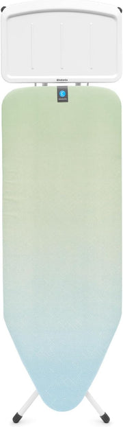 Large Ironing Board 124x45cm Adjustable Height Steam Generator Ready