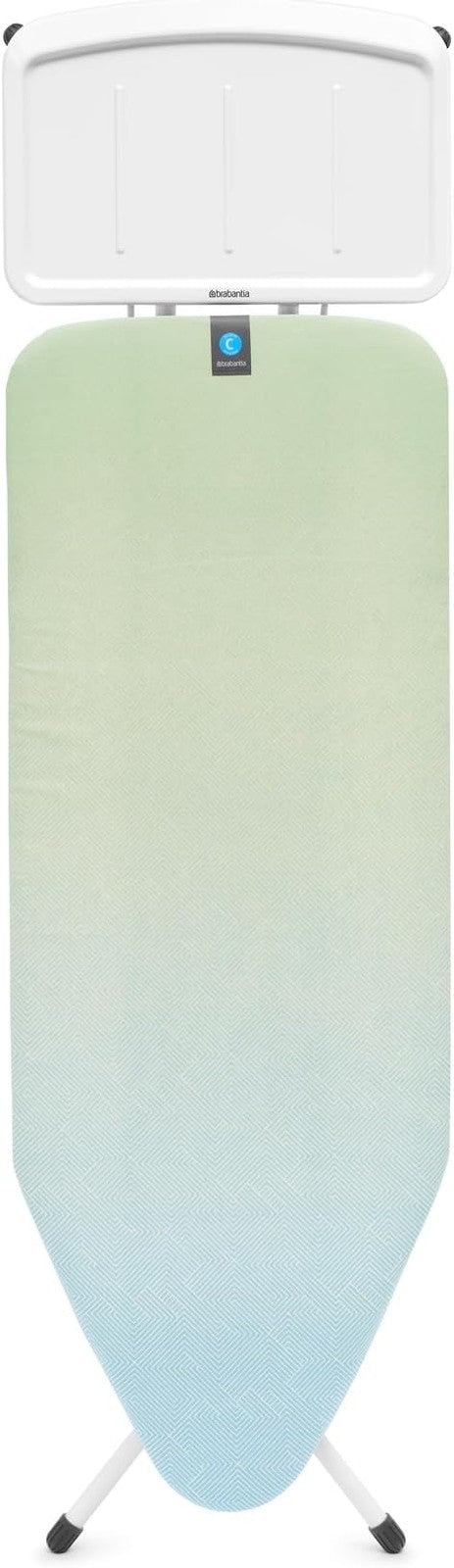 Large Ironing Board 124x45cm Adjustable Height Steam Generator Ready