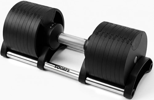 70lb Adjustable Dumbbell Fast Twist Dial Compact Home Gym Weight