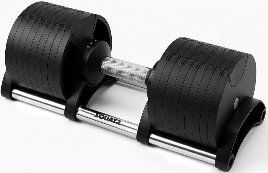 70lb Adjustable Dumbbell Fast Twist Dial Compact Home Gym Weight