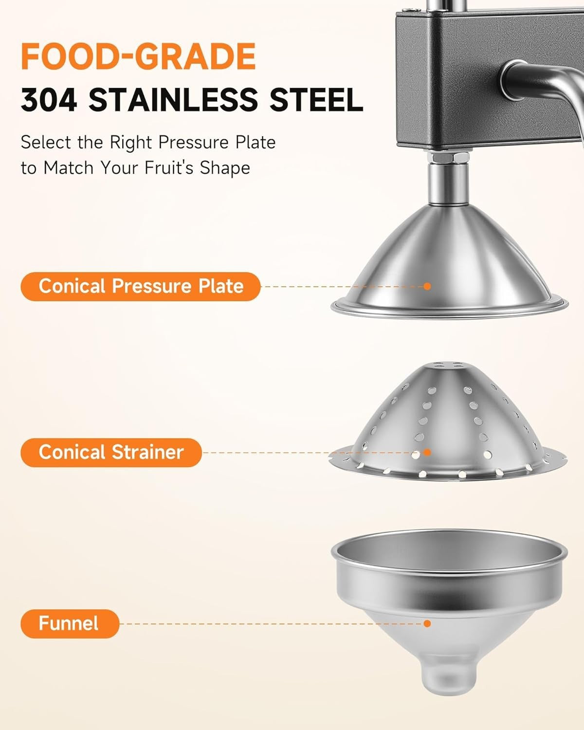 Commercial Manual Citrus Juicer Cast Iron Hand Press Dual Plates