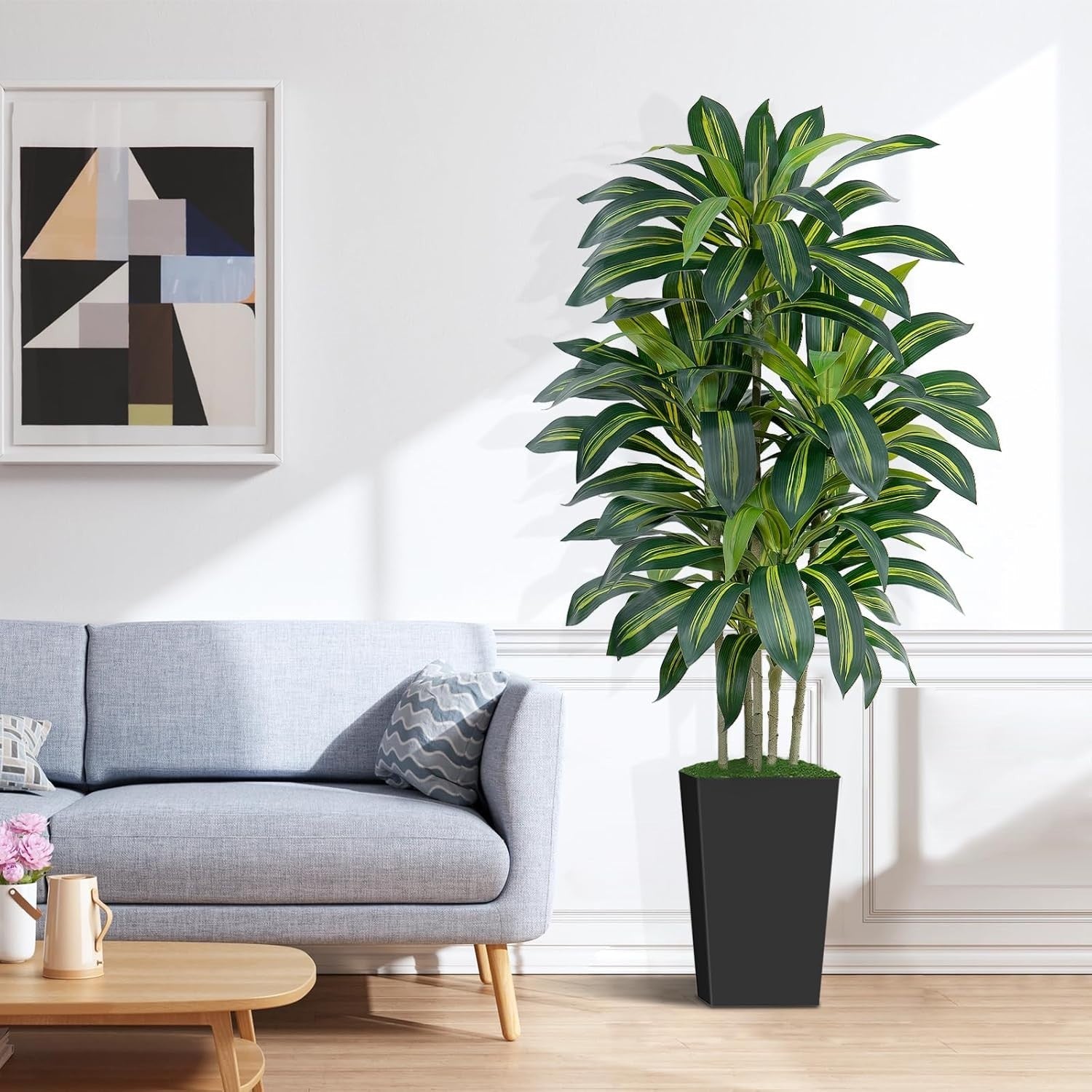 150cm Artificial Dracaena Tree Faux Tropical Indoor Home Office Decor Plant