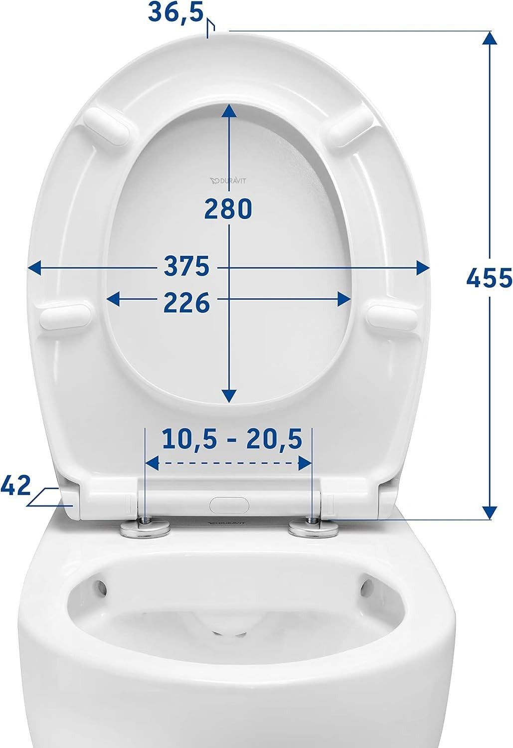 Universal Oval Toilet Seat Soft Close Quick Release Urea Thermoset White EU