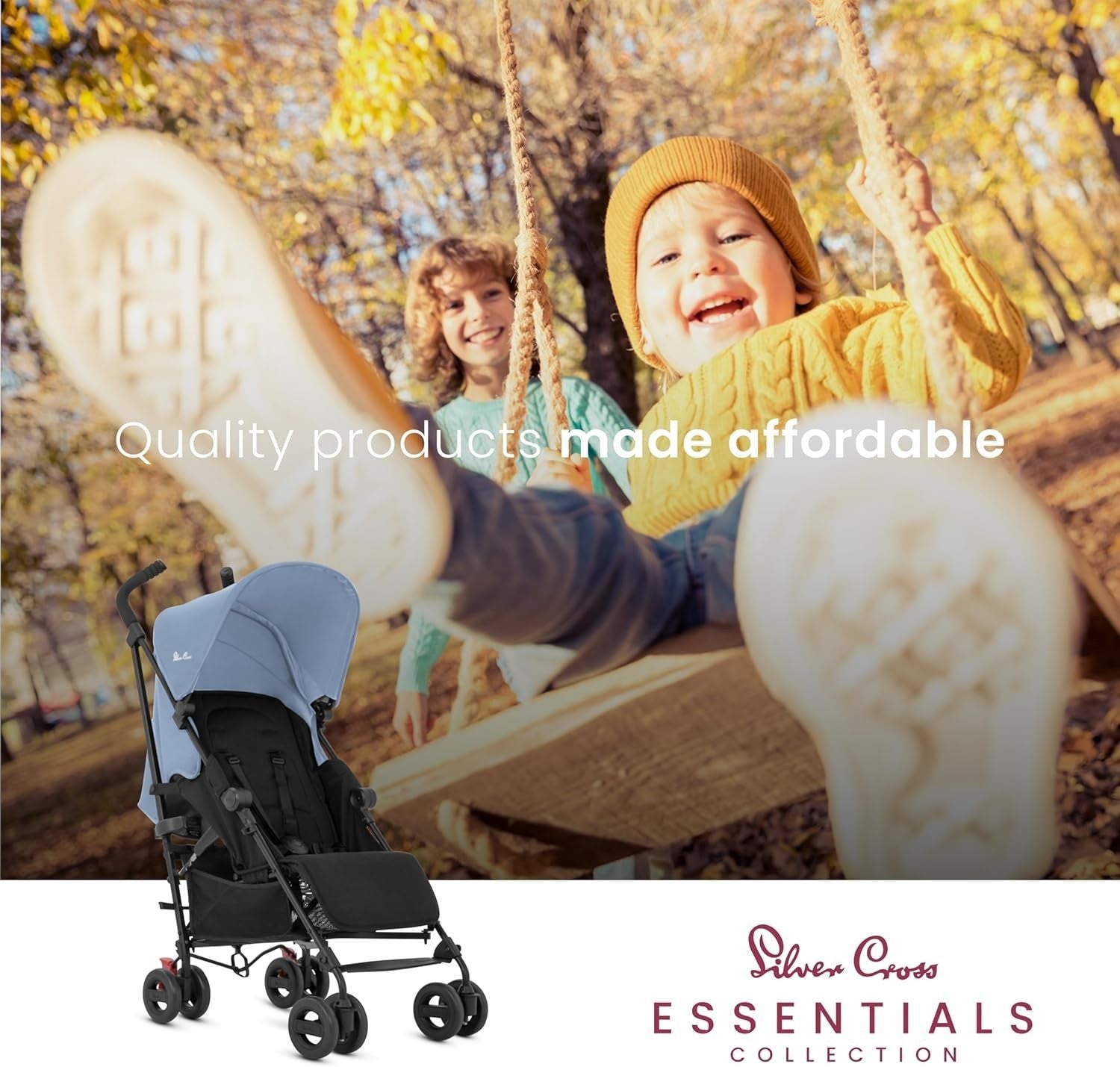 Lightweight Travel Pushchair with Stroller Bag Umbrella Fold Buggy 0–4Y