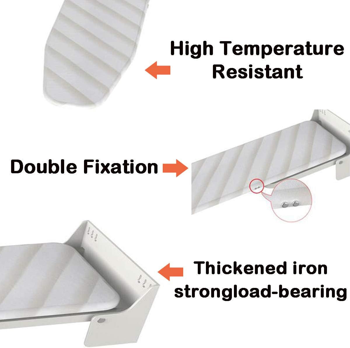 Wall Mounted Folding Ironing Board 95x33cm Heat Resistant Swivel