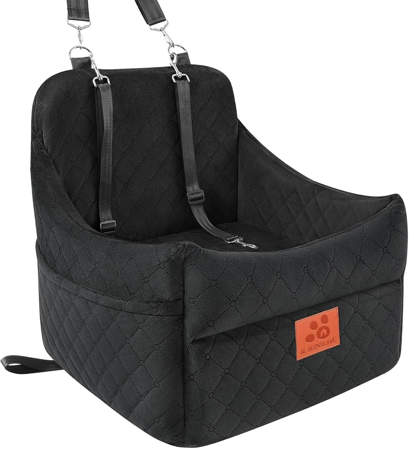 Dog Booster Car Seat Memory Foam Travel Bed Washable Up to 35lbs