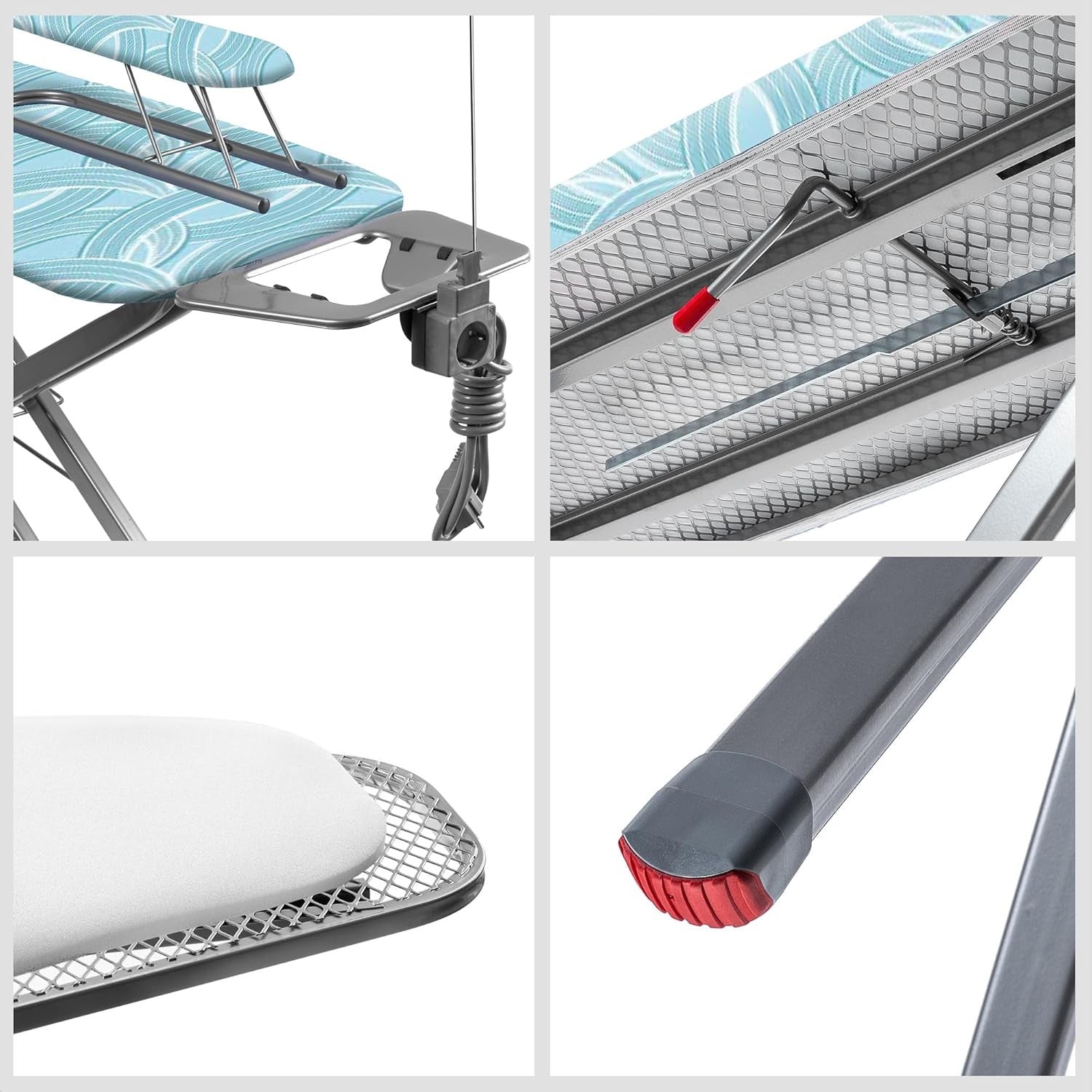 Extra Large Ironing Board with Sleeve Board Height Adjustable Folding