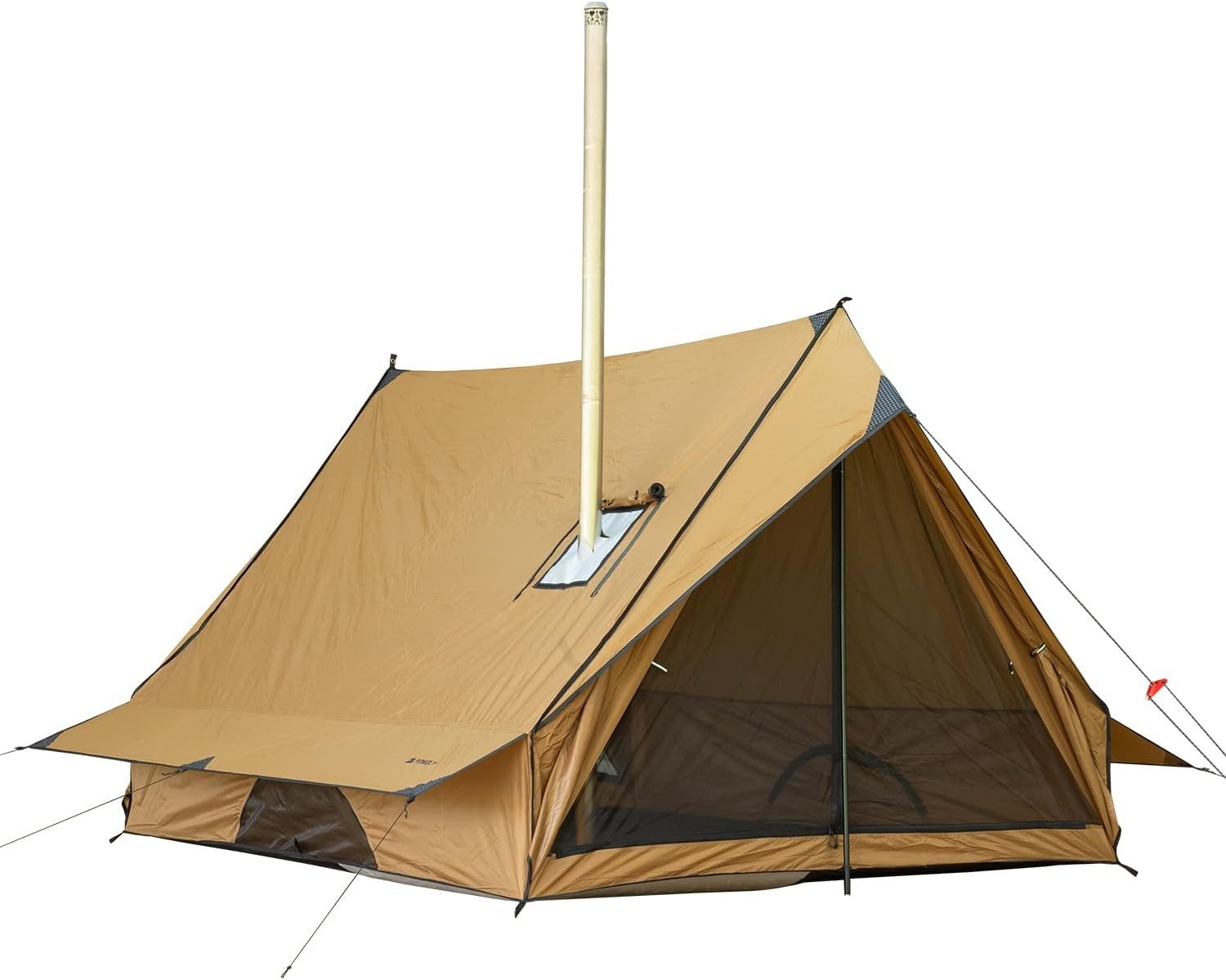 2-3 Person Cabin Tent with Stove Jack Portable Hot Tent