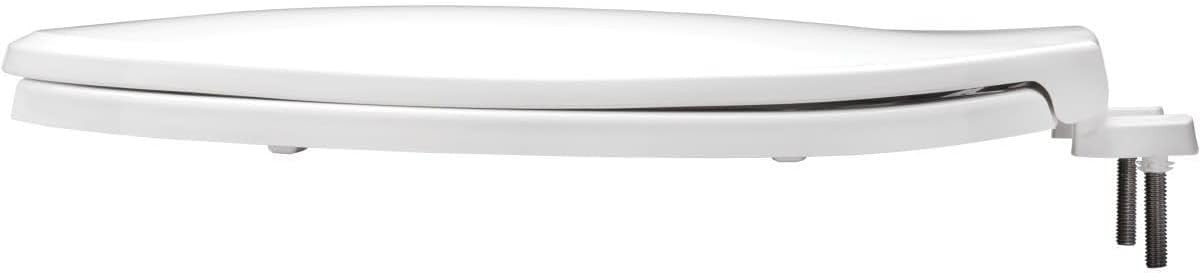 Elongated White Bidet Toilet Seat Soft Close Adjustable Water Spray