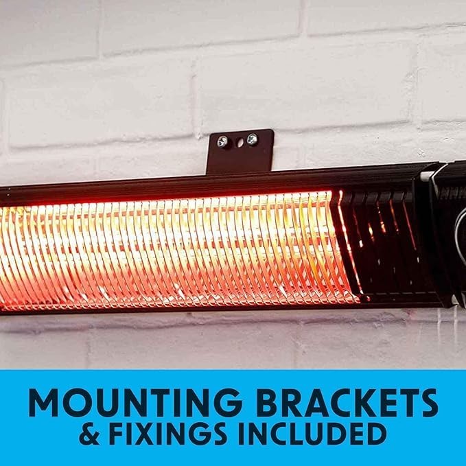 Outdoor Infrared Patio Heater 2000W with Wireless Speakers & Remote Control