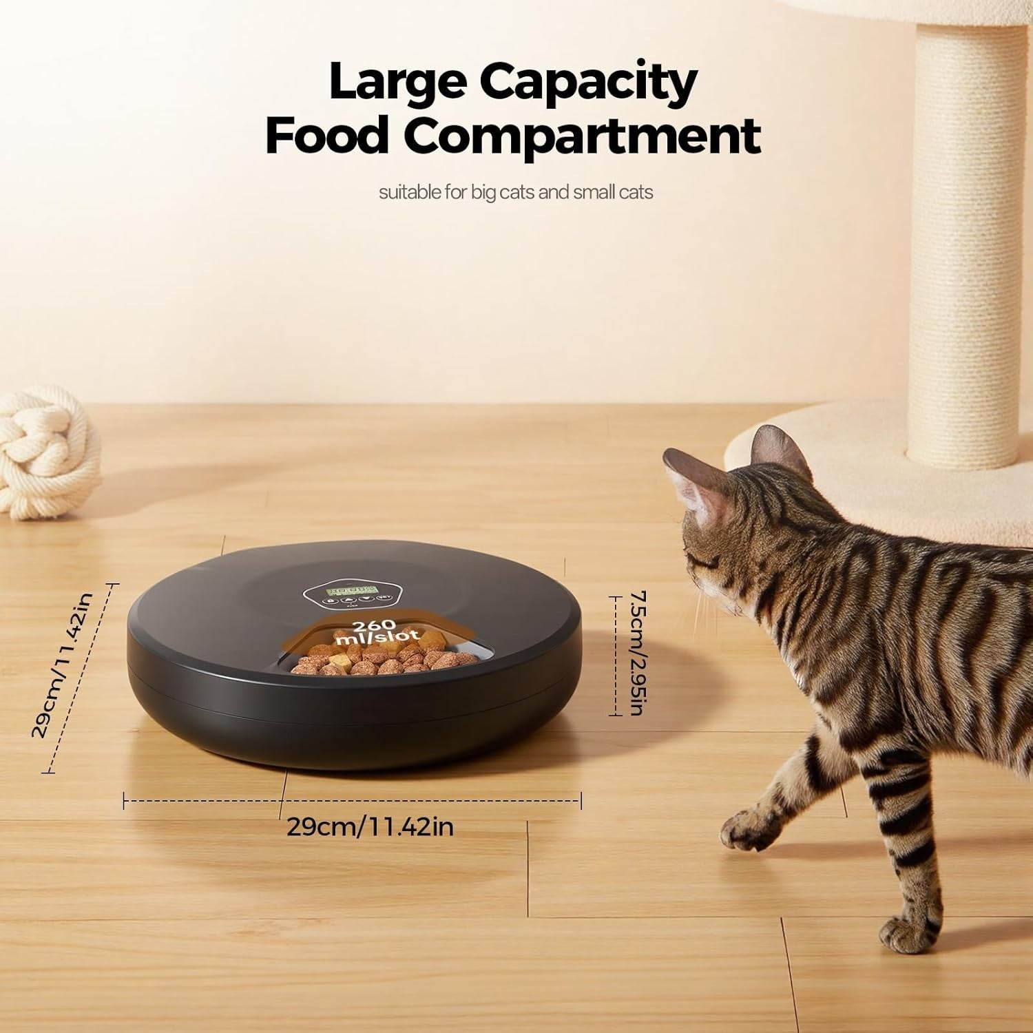Automatic Wet Food Cat Feeder Timer 5 Meal Pet Dispenser Ice Packs