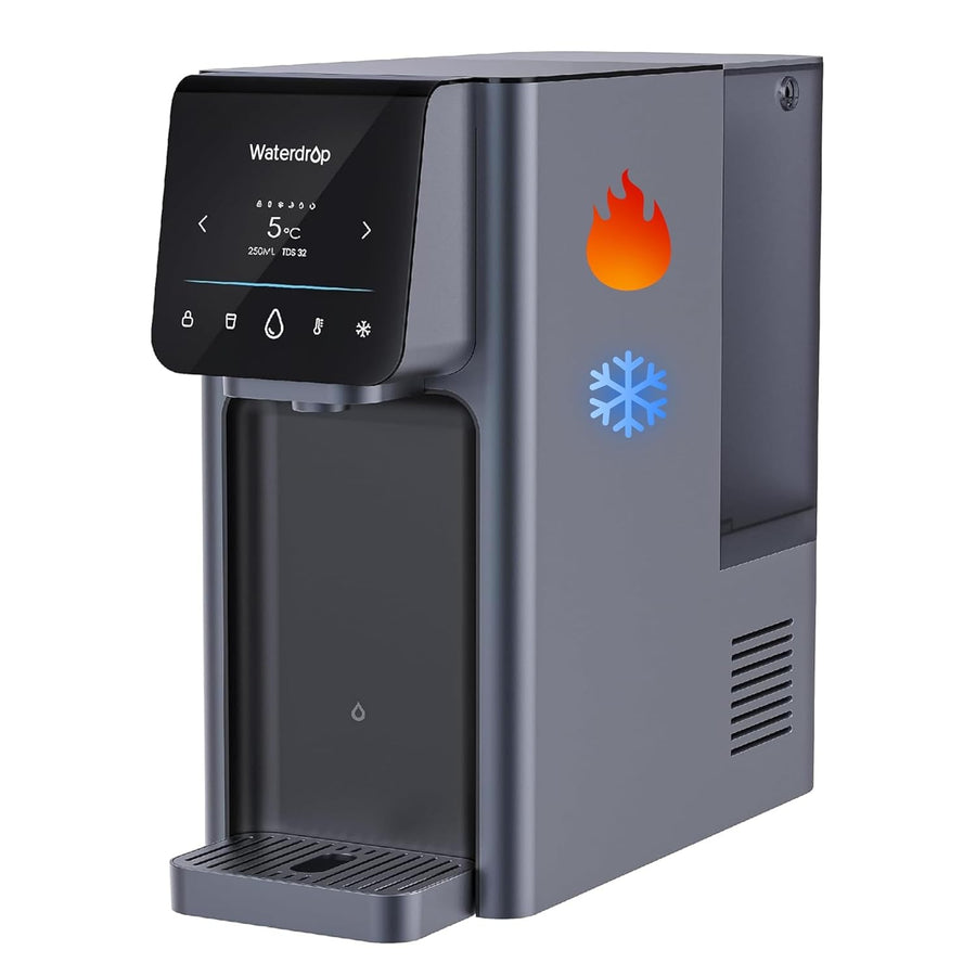 Countertop RO Water Dispenser Hot Cold 6 Temp Touch Screen Bottle less