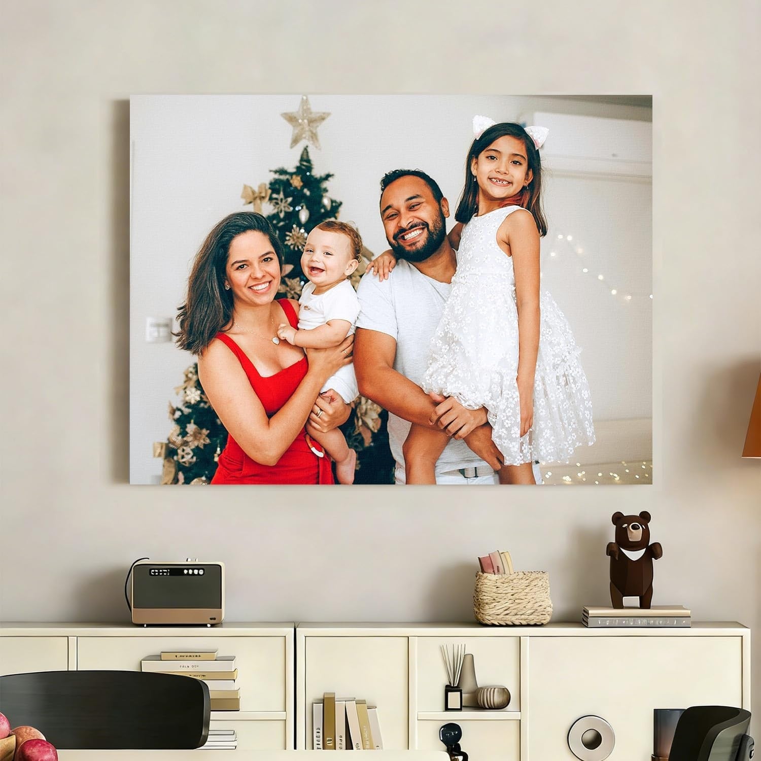 Personalised Canvas Photo Print 20x30cm Custom Birthday Gift