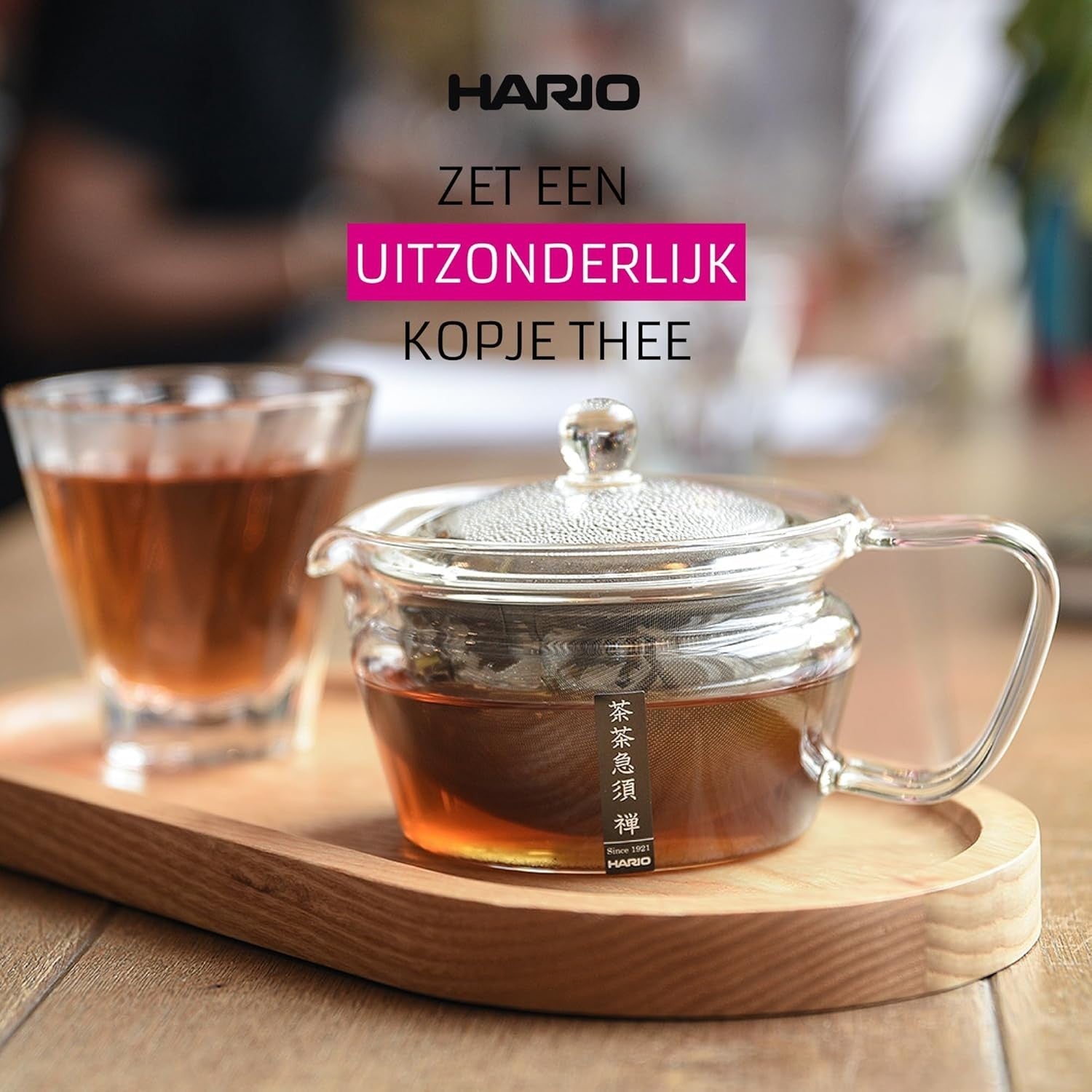 450ml Glass Teapot with Stainless Steel Infuser Loose Leaf Tea Pot