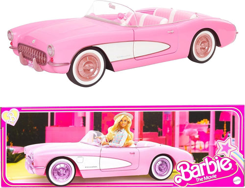 Pink Vintage Convertible Doll Car Whitewall Tires Trunk Storage
