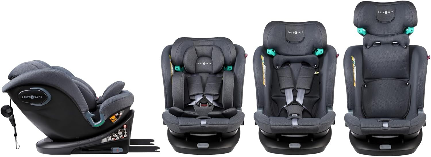 360° Rotating i-Size Child Seat ISOFIX 40–150cm All-in-One Safety