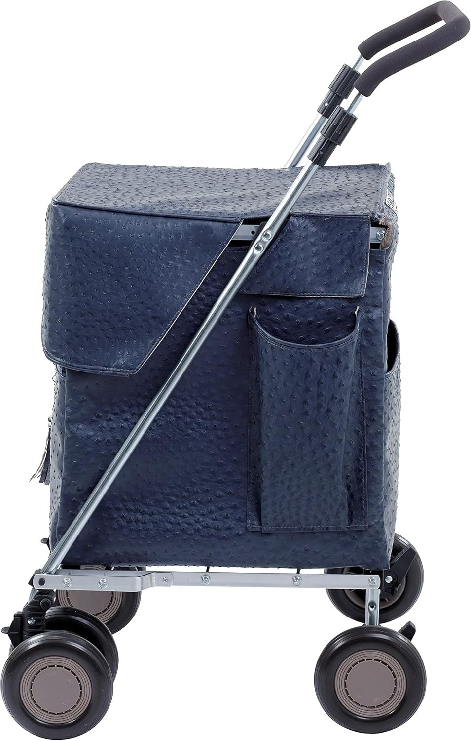 4 Wheel Shopping Trolley Foldable Mobility Cart Stable Lightweight Easy Push