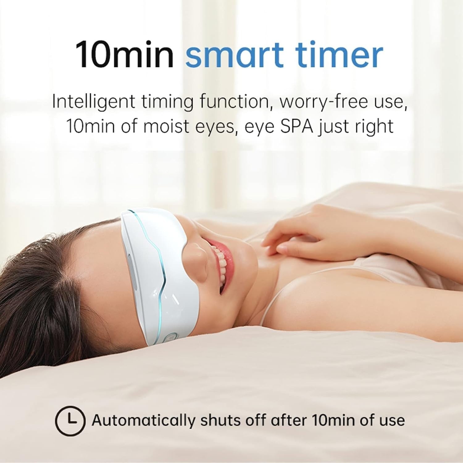 Steam Eye Massager Heated Cordless Rechargeable Mask