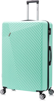 Medium Check In Suitcase ABS Hard Shell 4 Wheel Lightweight Lockable