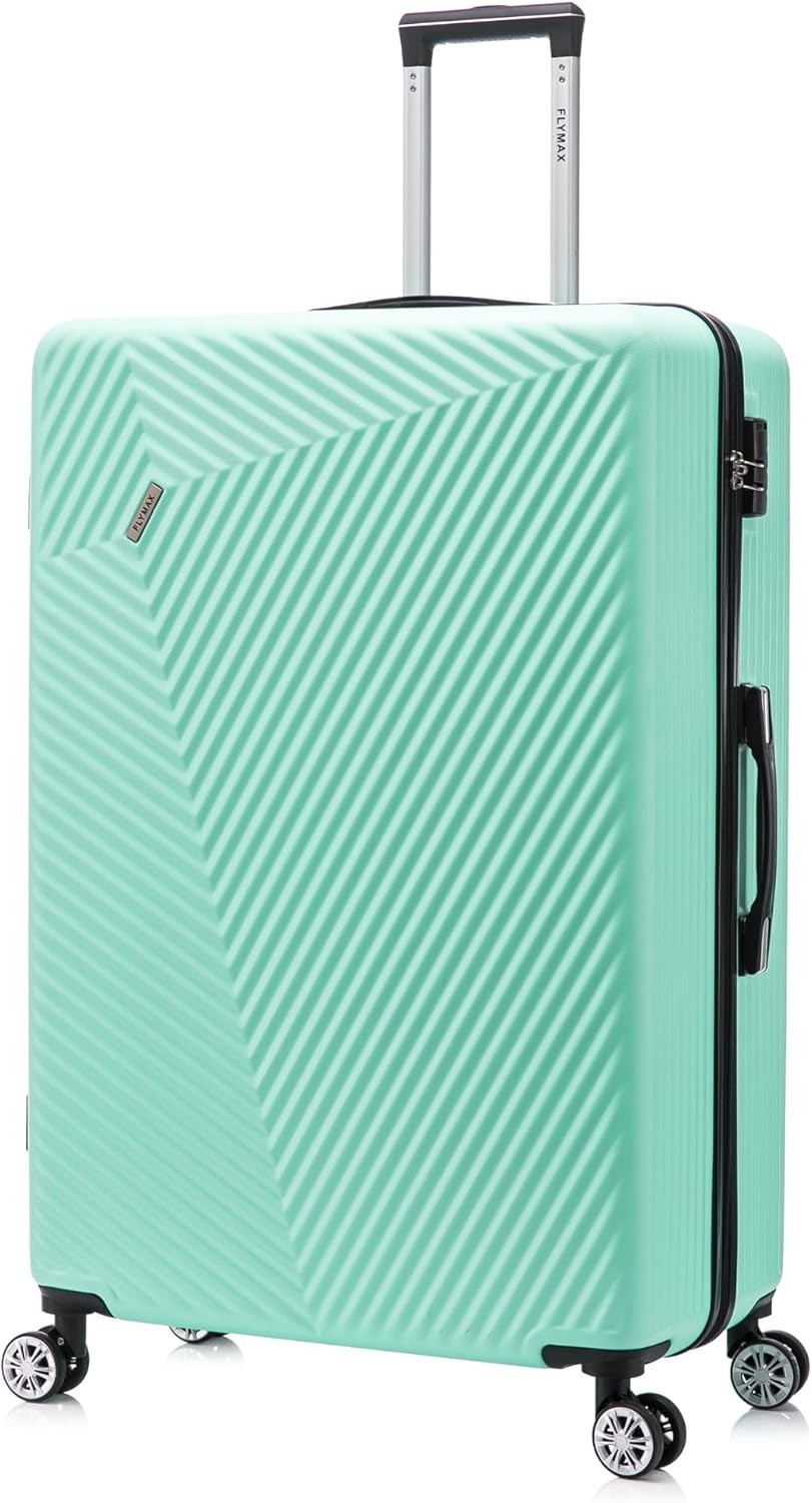 Medium Check In Suitcase ABS Hard Shell 4 Wheel Lightweight Lockable
