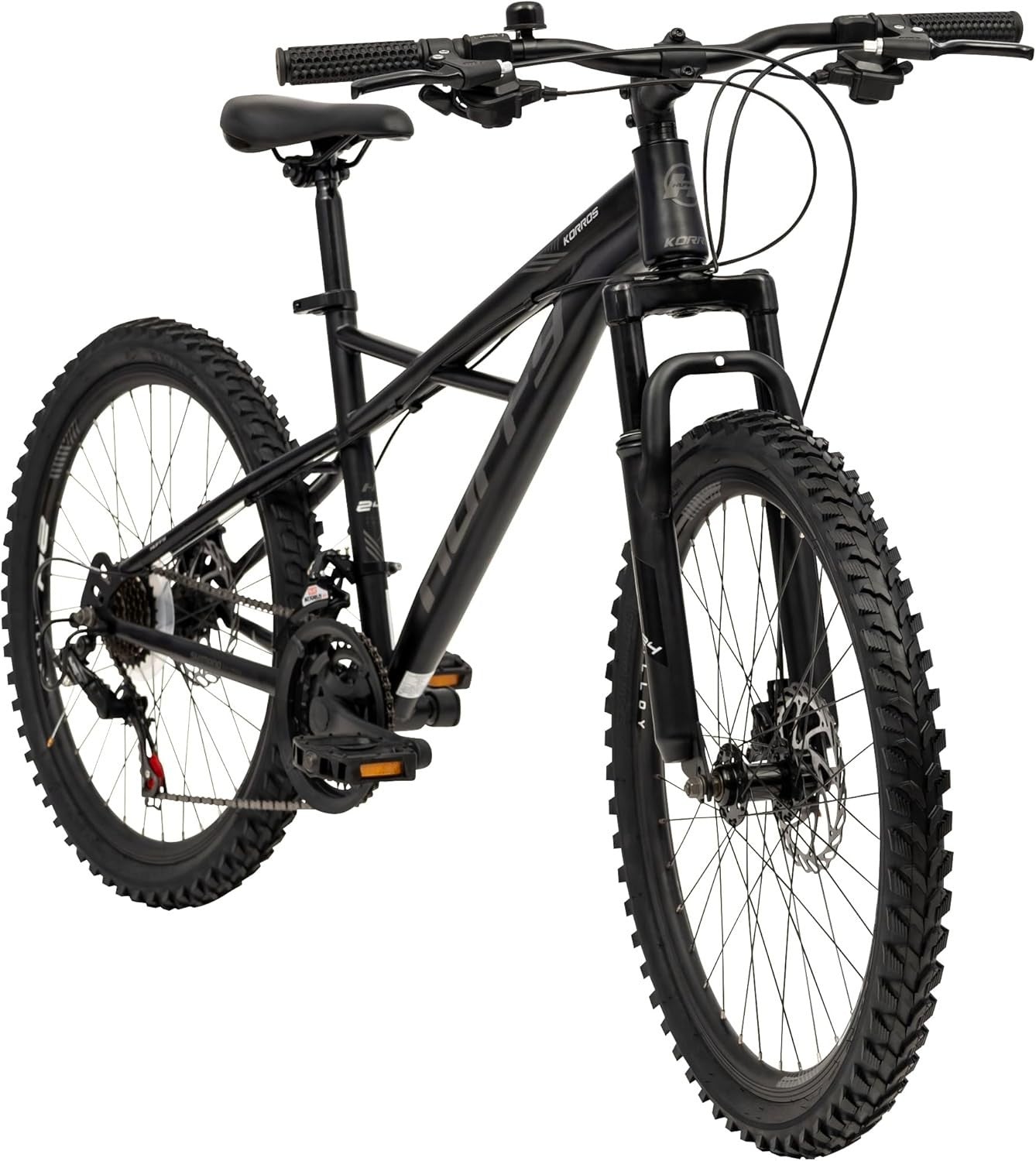 24" Youth Mountain Bike 21-Speed Hardtail MTB Shimano Gears Front Suspension