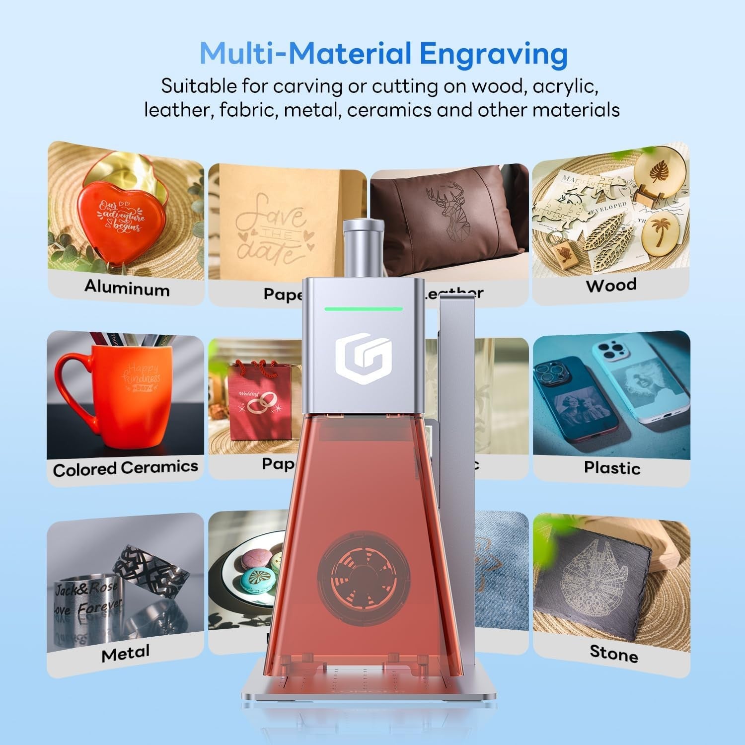 Portable Laser Engraver Cutter High Speed Precision DIY Wood Metal Acrylic