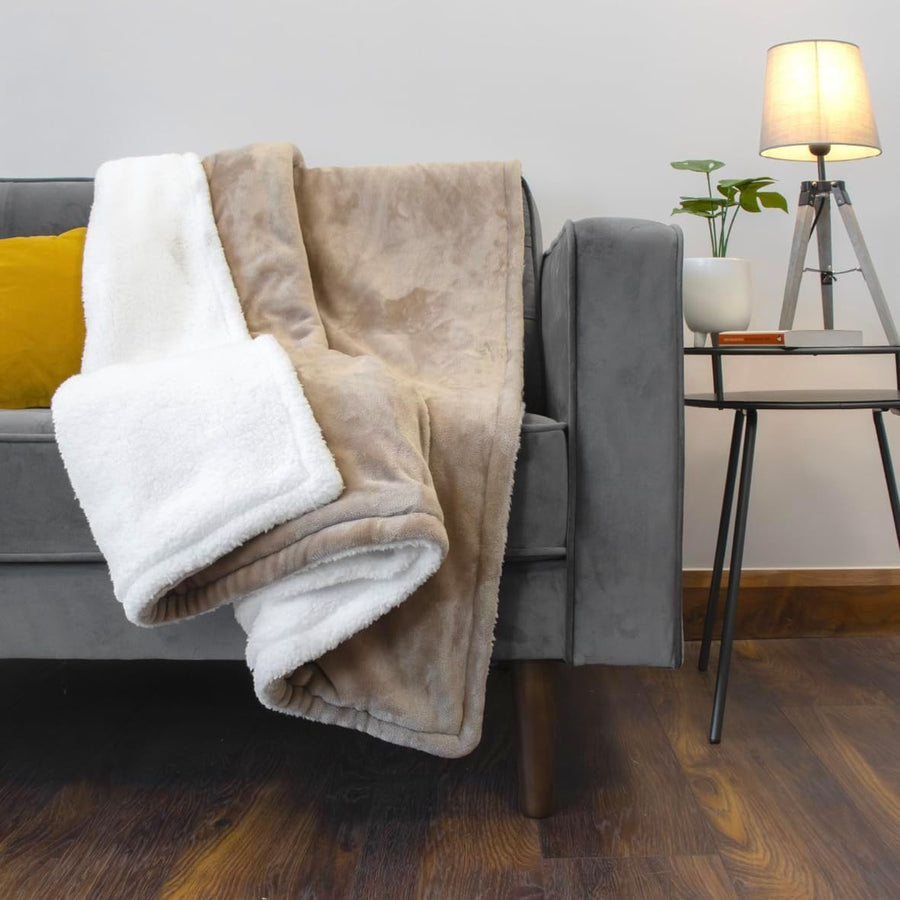 Electric Heated Throw Blanket Luxury Double Fleece 10 Heat Levels Washable