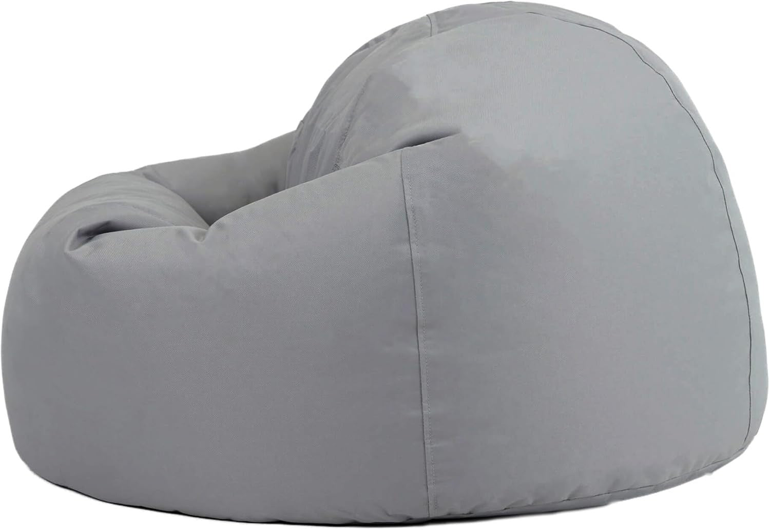 Outdoor Bean Bag Chair Grey Water-Resistant Garden Seat Lounge