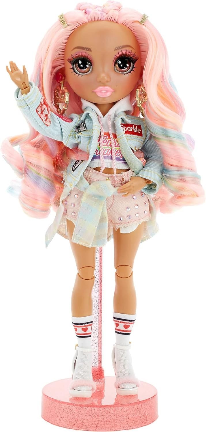 Collectible Fashion Doll 2 Outfits Accessories Stand Valentine Style