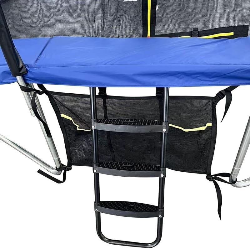 7x10ft Rectangular Garden Trampoline Safety Enclosure Ladder Shoe Net