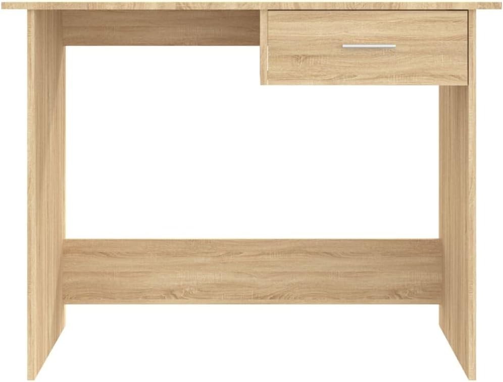 Sonoma Oak 100x50cm Computer Desk with Drawer, Home Office Laptop Table
