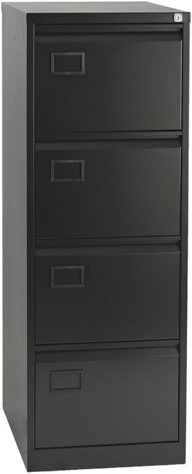 4 Drawer Steel Filing Cabinet Lockable Office File Storage A4 Foolscap