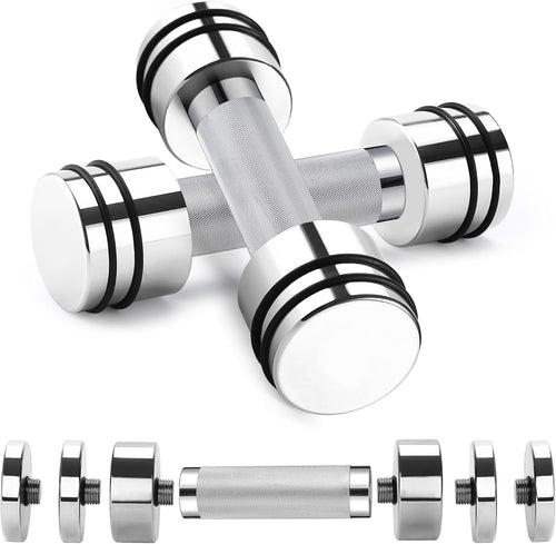 Adjustable Steel Dumbbells Set 2pcs 1–10kg Compact Home Gym Weights